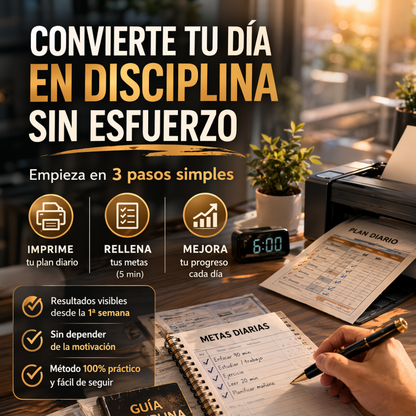 Sistema de Hábitos y Disciplina en 30 Días + 2 PDFs Gratis (Descarga Instantánea)